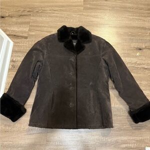 Adler Collection leather coat